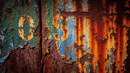 Close-up of rusty metal surface texture.