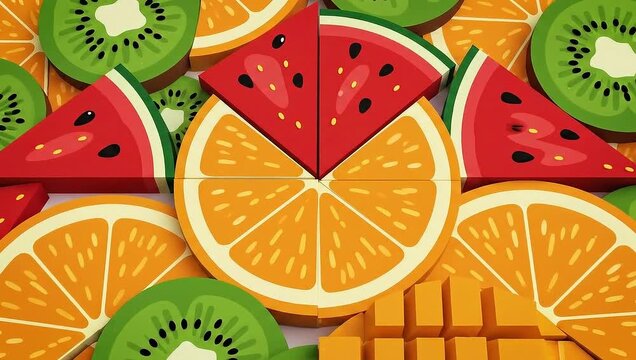 Colorful Fruit Platter - A Delicious and Healthy Treat.