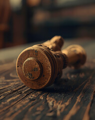 fall down chess piece