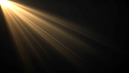 Elegant Golden Beam Flare Overlay Icon Set