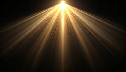 Light Rays Icon Set Golden Glow