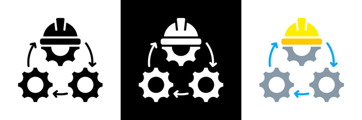 Engineering Icon Set Glyph vector Illustration 