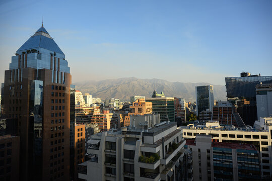 panoramic view of Santiago
