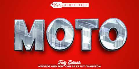 Moto Motocross Racing Vector Fully Editable Smart Object Text Effect © Anka Design