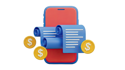 Mobile Finance and Billing Concept