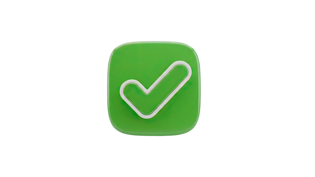 Green Check Mark Icon - Powered by Adobe