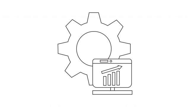 Gear and Growth Chart - A Symbol of Progress.