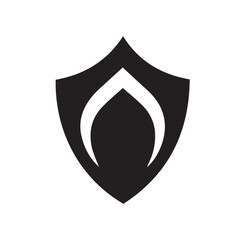 vector shield on white background