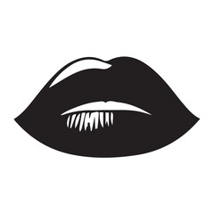 vector illustration of lips