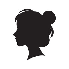vector silhouette of a woman