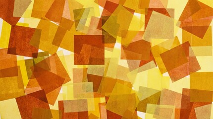 Abstract Overlapping Warm Toned Paper Shapes
