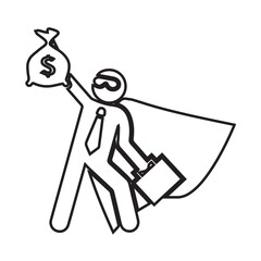 Financial Hero Success Icon