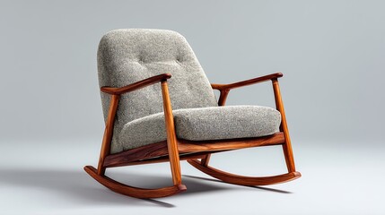 High-End Furniture Detail: Close-up of Craftsmanship on Curved Wood Structure