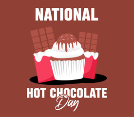 National Hot Chocolate Day with delicious chocolate