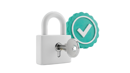 Lock and Key with Verified Badge