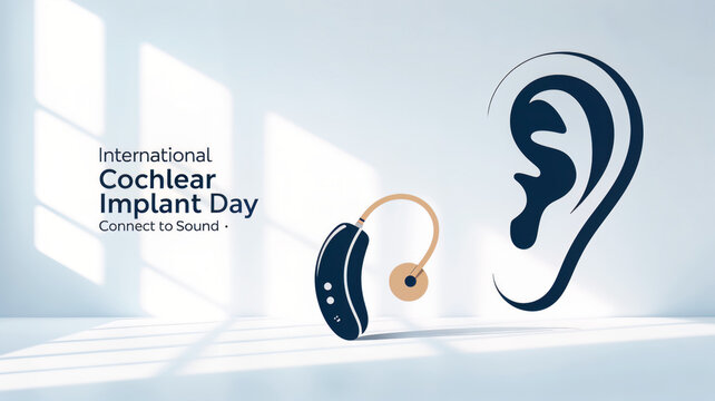 International Cochlear Implant Day Hearing Technology Awareness Illustration.