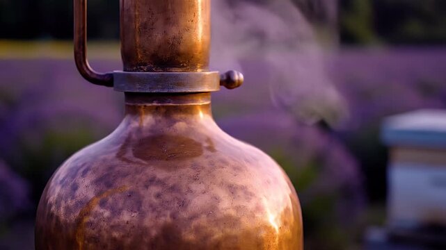 Watch How Lavender Oil Is Made Stunning Copper Still