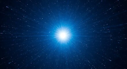 Luminous point illuminating a vast expanse, shimmering lights design