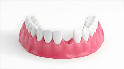 Obraz premium 3D Dental Model Showing Missing Tooth Gap for Dental Implant or Bridge Treatment