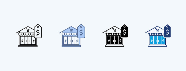 Sale Multiple Icon Illustration Vector