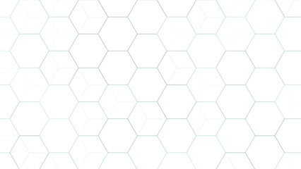 Fototapeta premium Subtle White Hexagon Geometric Pattern Background Texture