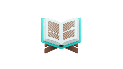 Open Book on a Wooden Stand