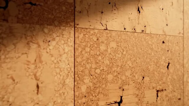 Textured wall with sunlight creating abstract shadow pattern inside