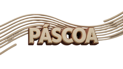 P?scoa Text with Chocolate Drizzle