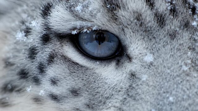 The Icy Gaze of the Phantom Cat Wildlife Macro Shot