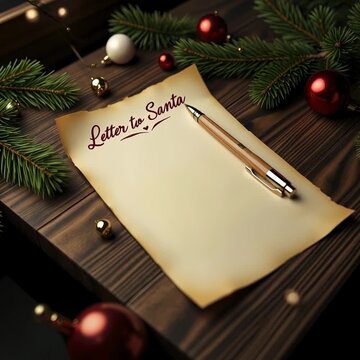 carta a santa, samata claus, papa noel, pluma, papel, marco, nuevas, a&ntilde;o, en blanco, bienvenida, ciclos, boli, de invierno, vacaciones, cardar, navida, &aacute;rbol, decoraciones, celebraciones, sucursal, ba