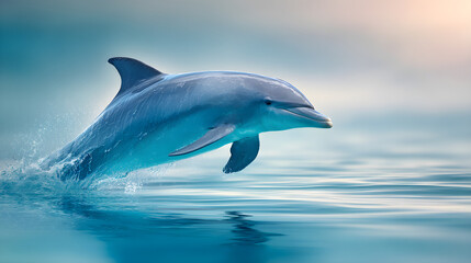 Fototapeta premium dolphin jumping out of water