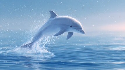 Fototapeta premium dolphin jumping out of water
