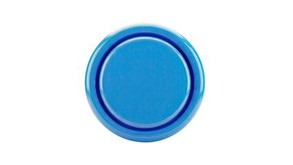 Blue Circular Object on White Background