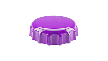 Purple bottle cap