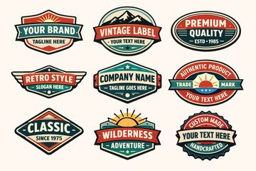 Obraz premium Decorative Vintage Label Elements Collection