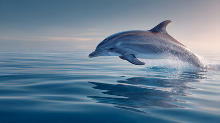 Fototapeta premium dolphin jumping out of water