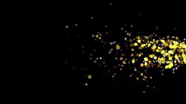 Magic glitter sparkle trail transition, fairy dust wand glitter stars trail transition, fast glittering star lines, sparkling starry line with bokeh light effect on black en screen. 4k