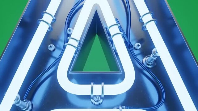 Neon Letter A A Bright and Bold Visual Display.