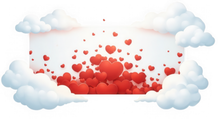 abstract background with cloud isolated on transparent background