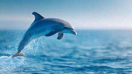Dolphin Jumping Above the Ocean