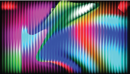 Abstract rainbow background with a colorful spectrum design featuring bright digital waves and vector lines on a light artistic texture