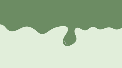 water drop on green background