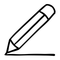pencil hand drawn icon