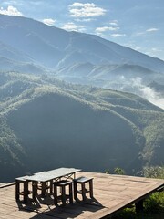 wooden bridge over lake
