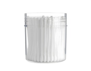 cotton swabs isolated on white