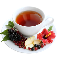 Hot Tea Beverage with Chocolate Chip Cookies &ndash; Cozy Snack.hot tea beverage, tea with chocolate chip cookies, cozy snack, tea and cookies, hot tea cup, chocolate chip cookies snack, cozy tea break, tea