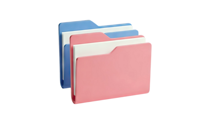 Stack of Colorful File Folders