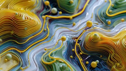 Fluid Dynamics in Color: An artistic interpretation of fluid dynamics, with swirling patterns of vibrant colors and dynamic energy.
