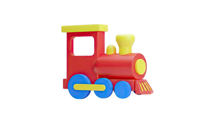 Red and Yellow Toy Train