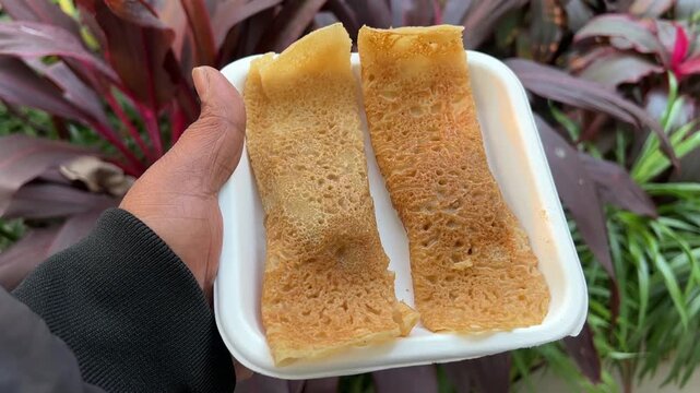Patishapta prepared with rice flour during winter in Bengal